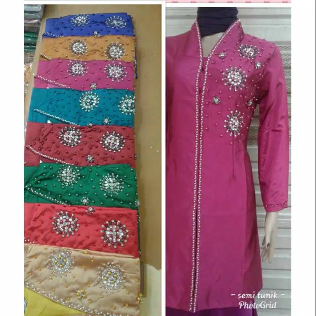 Kebaya tunik kurung taveta payet