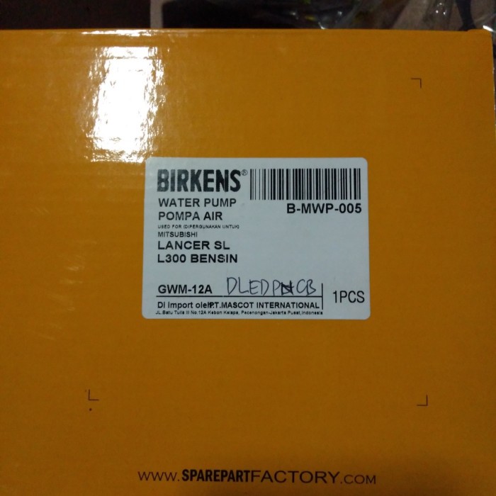 water pump mitsubishi l 300 bensin pompa air mitsubishi l 300 bensin
