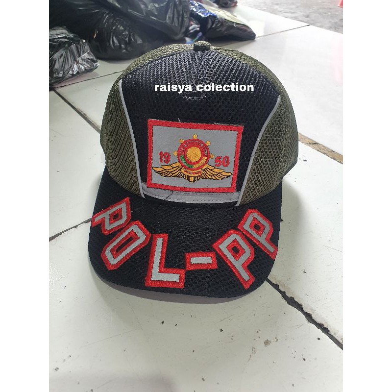 topi polpp jaring premium / topi polpp perkat / topi polpp bordir