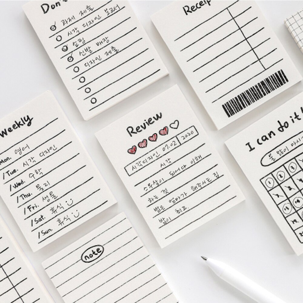 

Korean Style Memo pad - Memo pad Korea Lucu - Memo pad Lucu untuk Mencatat Jadwal Sehari-hari