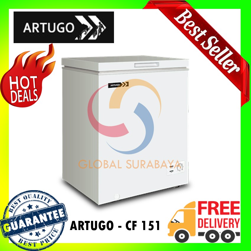Chest Freezer 150 Liter by Artugo / Kulkas - CF 151 - Garansi Artugo