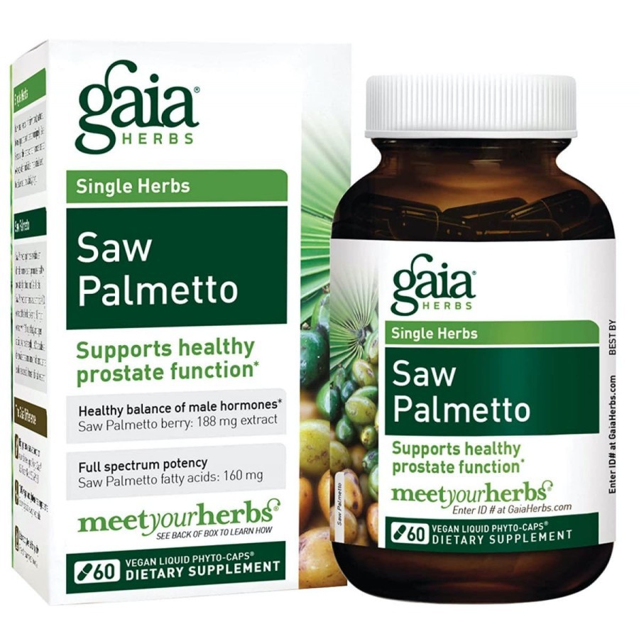 Jual Gaia Herbs Saw Palmetto Mens Vitamin Thinning Hair Loss Rambut