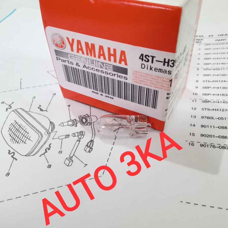 BOHLAM LAMPU SENJA DEPAN RXKING RX KING ORI ORIGINAL 4ST-H3517-00