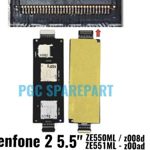 ♩ ORI Flexible Connector SIM Asus Zenfone 2 5.5" ZE550ML z008d z008 ZE551ML z00ad Fleksibel Konektor