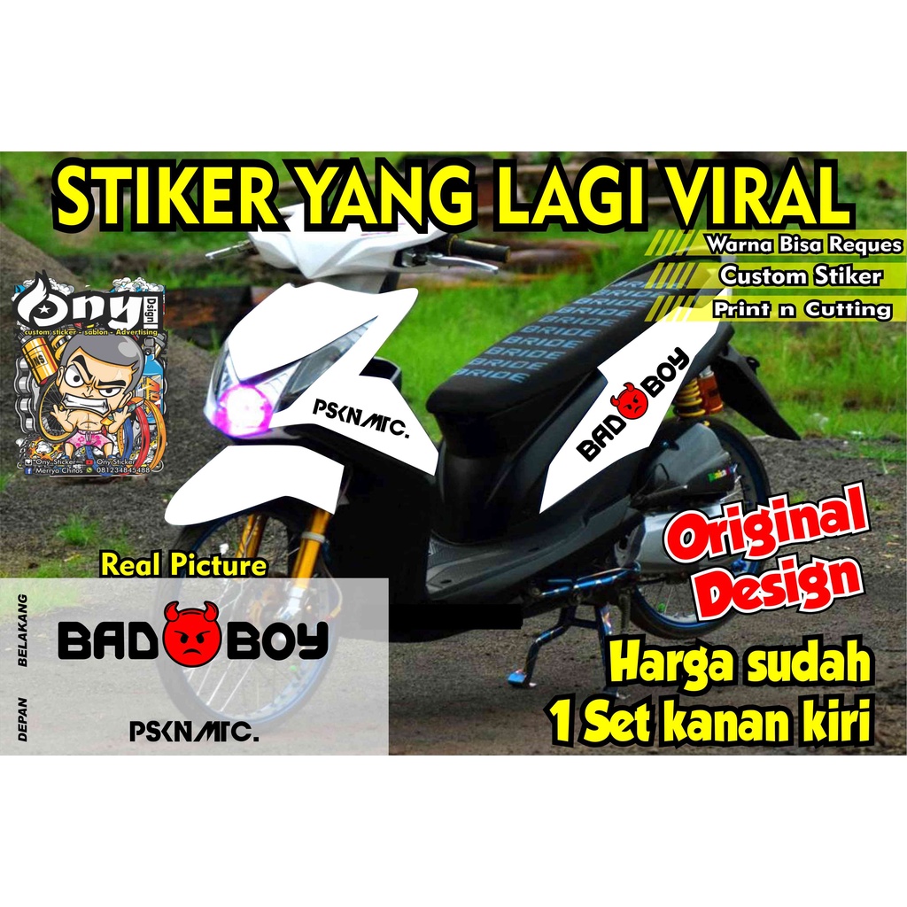STIKER STRIPING BEAT BADBOY