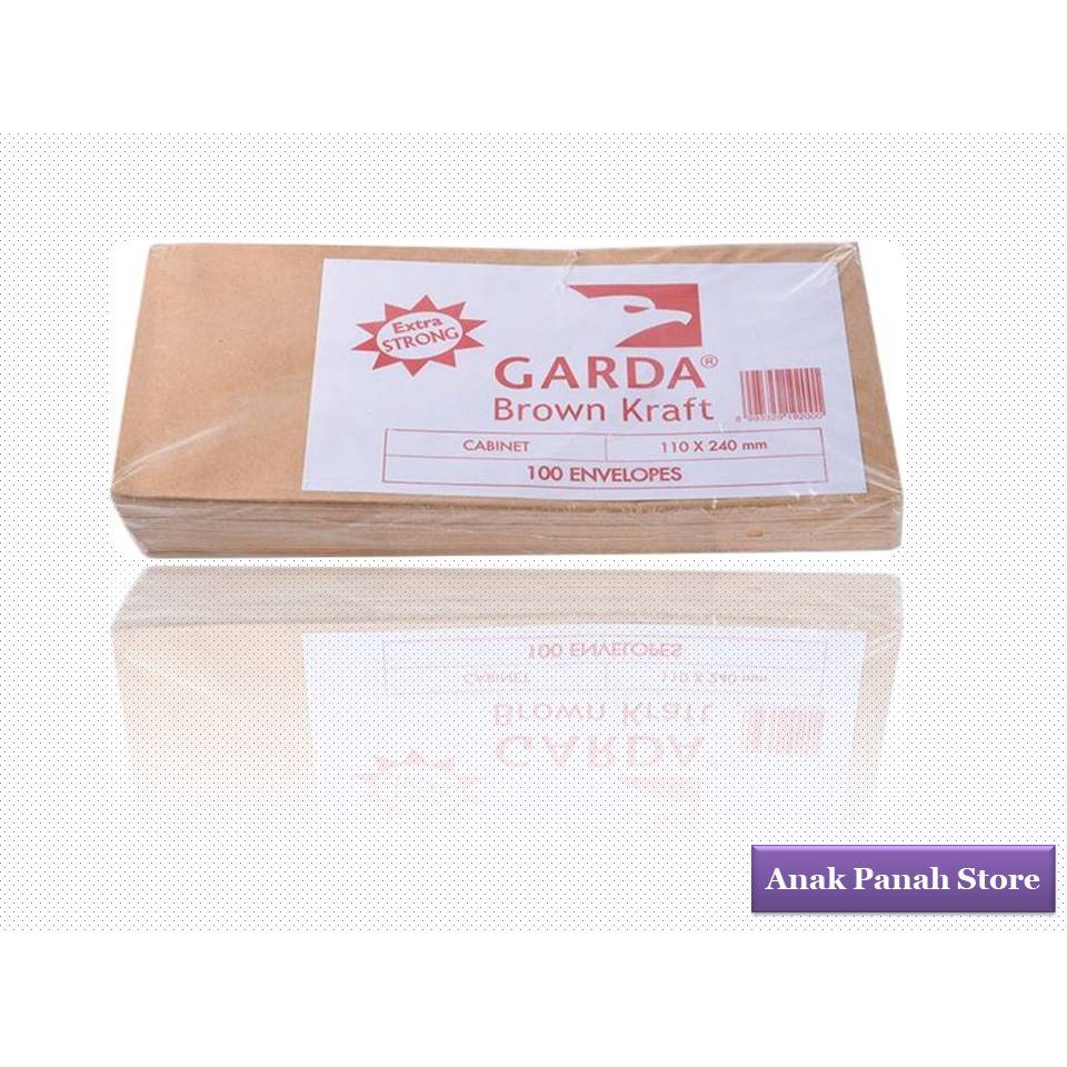 

Amplop Coklat Ukuran Kabinet / Gaji (Isi 100 lembar) Merk Garda