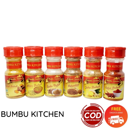 BUMBU KITCHEN LADA HITAM, PARSLEY, JAHE BUBUK, KARI, PALA, PAPRIKA