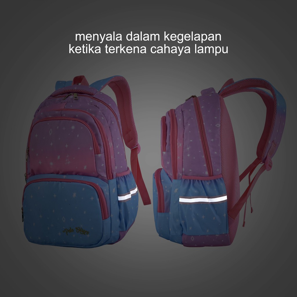 (RF) Ransel Fashion Wanita Polo Hiero N64032 Tas Fashion Sekolah