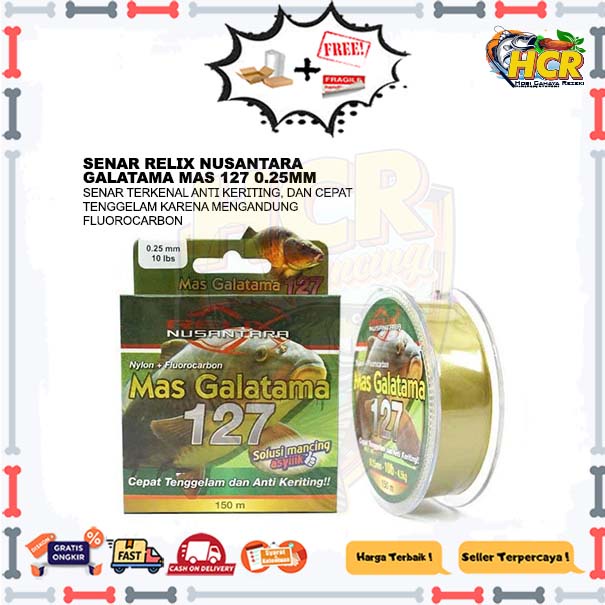 Senar Relix Nusantara Galatama Mas 127 0.25mm