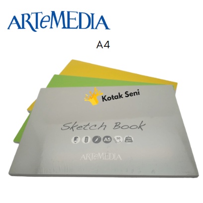 

ARTEMEDIA SKETCH BOOK A4 150GSM BLACK 30SHEET / BUKU GAMBAR MERK ARTEMEDIA