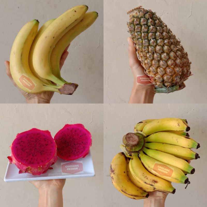 Nanas / Buah Naga / Pepaya / Pisang