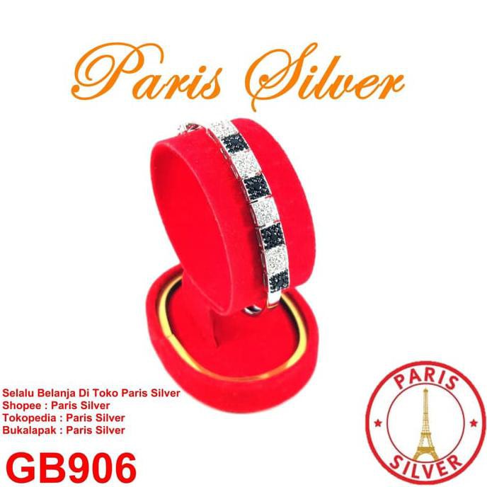 Yuk Di Order Kakak.. Gelang Tangan Bangkok Perak 925 Silver Lapis Emas Putih Wanita Bangle
