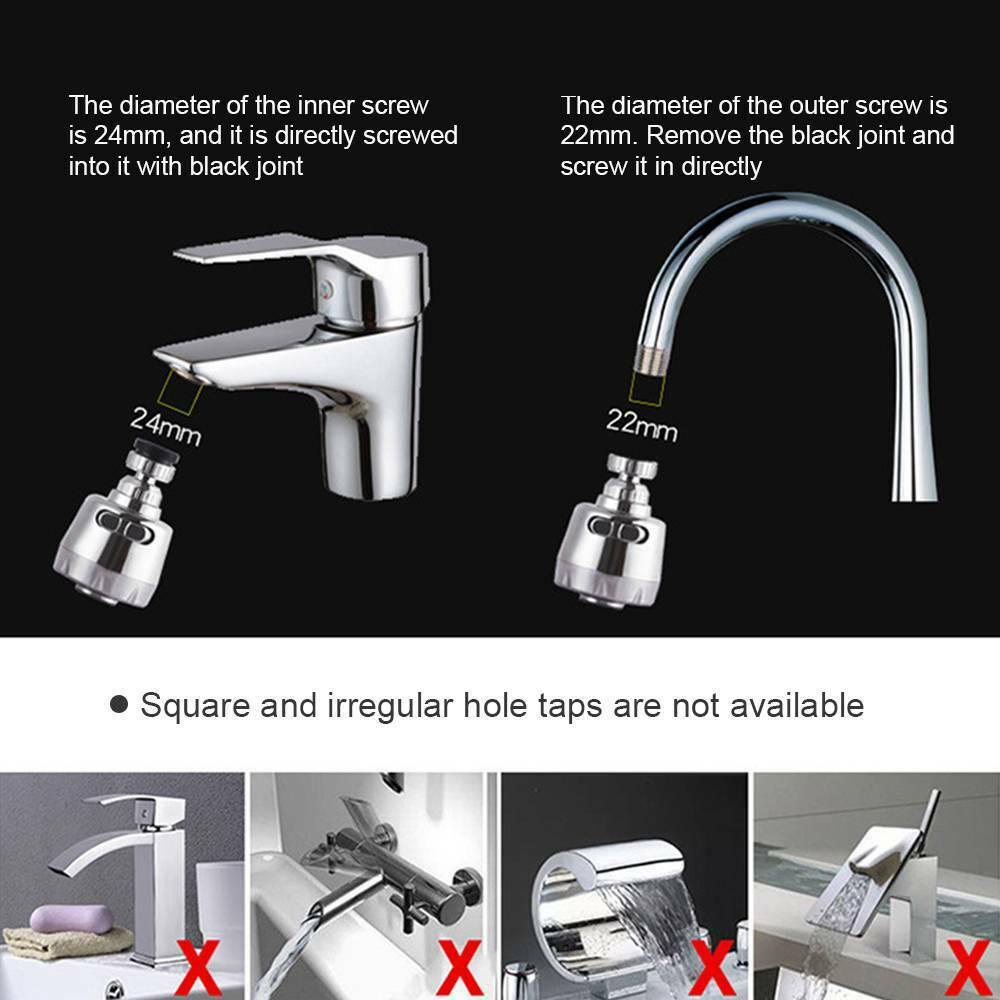 Keran Putar Nanas Spray Anti Cipratan Hemat Air Sink Filter Dapur Faucet Extender