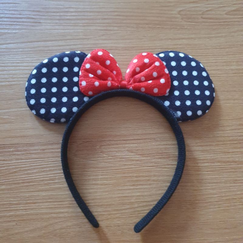 Bando anak minnie mouse bandana rambut lucu