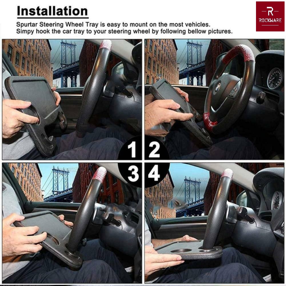 ROCKWARE RW-SWD01 - Steering Wheel Desk - Meja Tatakan Setir Mobil