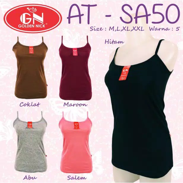 Tank Top Wanita Golden Nick SA 50 , SA 51 &amp; AT 48 / Singlet TankTop Cewek Perempuan SA51, SA50, AT48