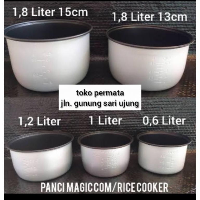 PANCI DALAMAN RICE COOKER / MAGIC COM MIYAKO 0,6 liter 1 liter 1,2