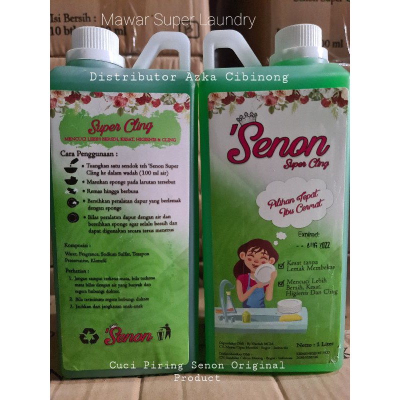Senon Cuci Piring Mawar Super Laundry Kemasan Botol 1 Liter
