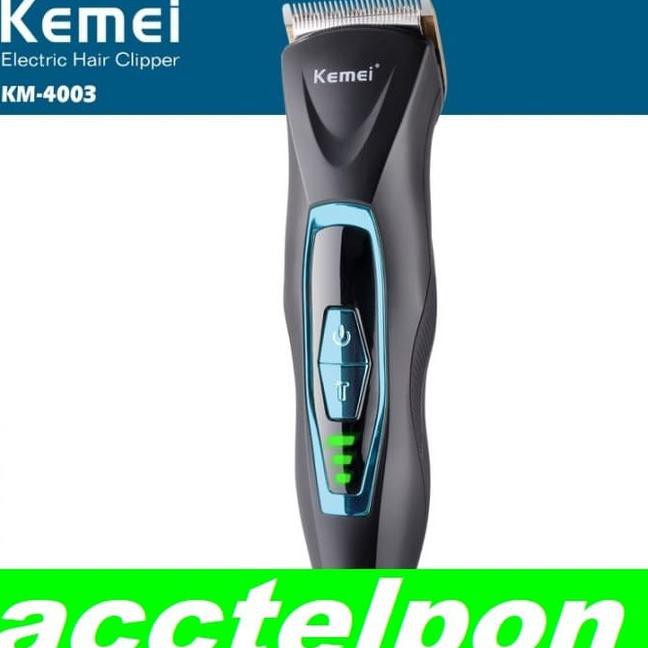 Clipper KEMEI KM-4003 Alat Cukur Waterproof Mesin Cukur Rambut Cas