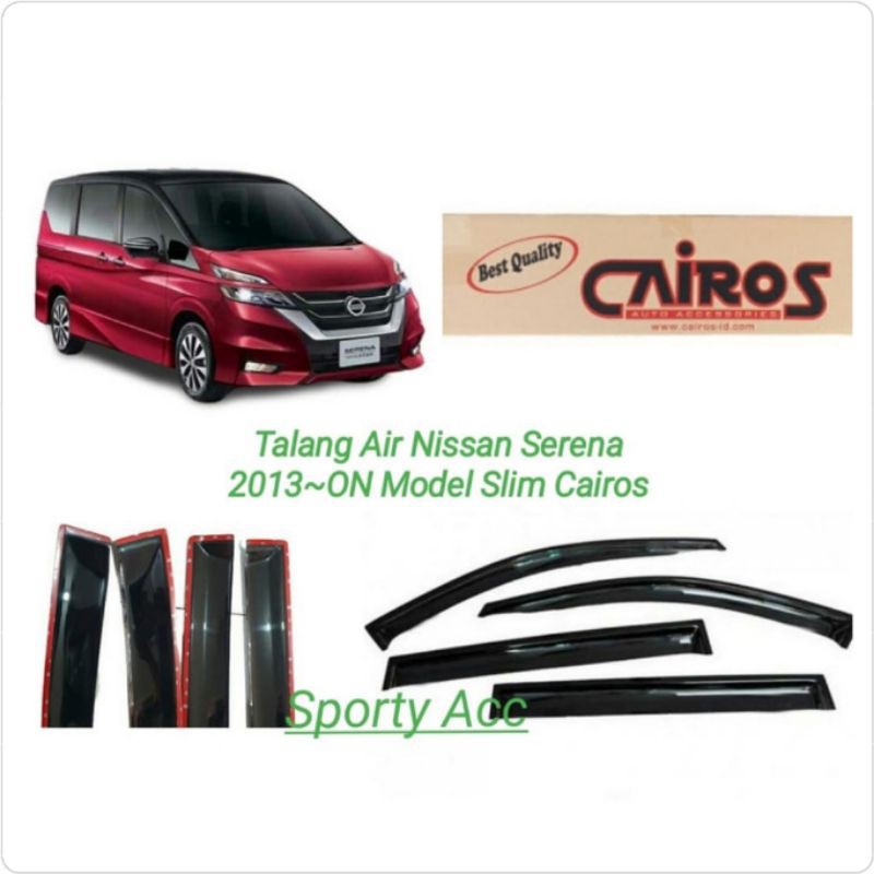 Talang Air Nissan Serena 2013-ON Slim Merk Cairos