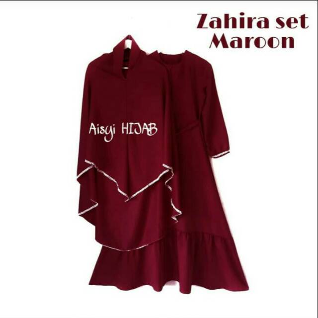 Zahira set Gamis + Khimar