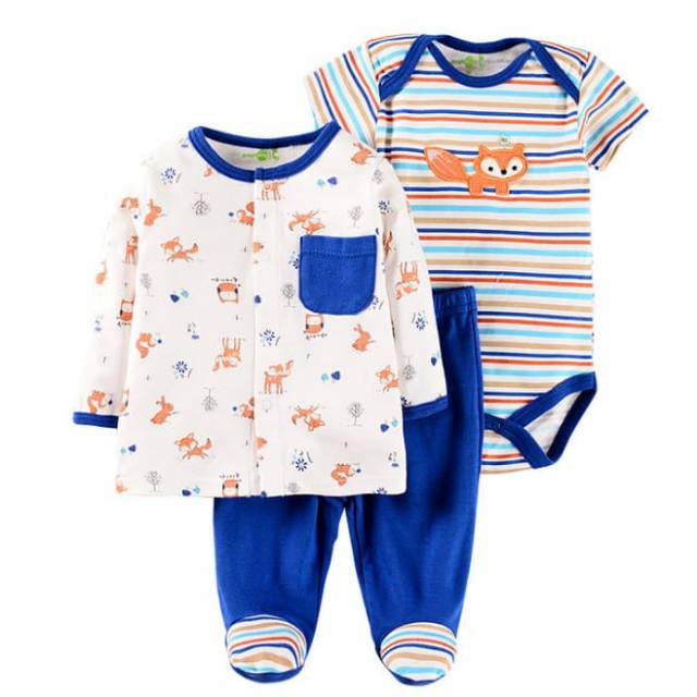 Payifang 3pcs Clothing Fox /Baju Setelan Anak