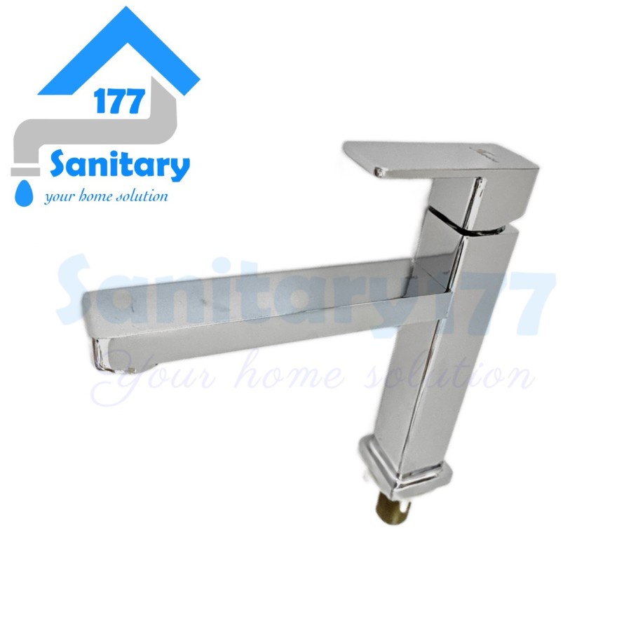 Keran air Sink Wastafel Cuci Tangan Kuningan - Kran air Washtafel Sink Basin Faucet Brass Favios 414