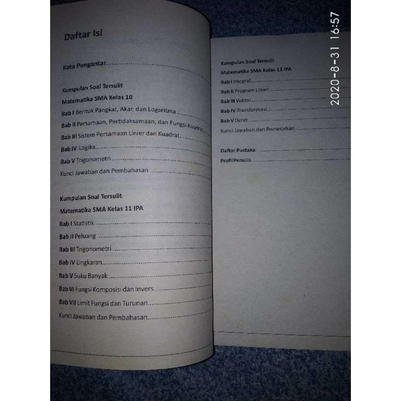 Kumpulan Soal Tersulit Dan Pemecahannya Matematika Sma Ma Kelas 10 11 12 Shopee Indonesia