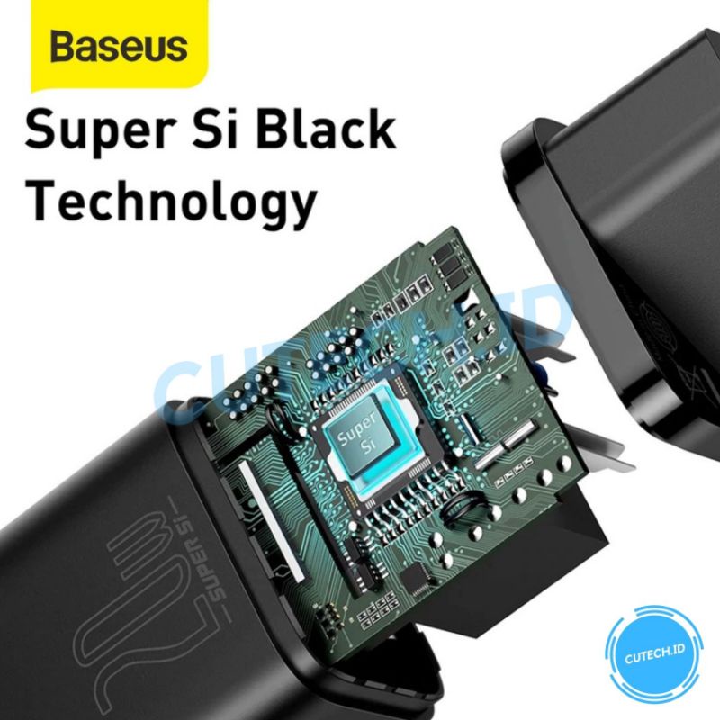 BASEUS KEPALA CHARGER TYPE C SUPER SI 20W PD QUICK CHARGER