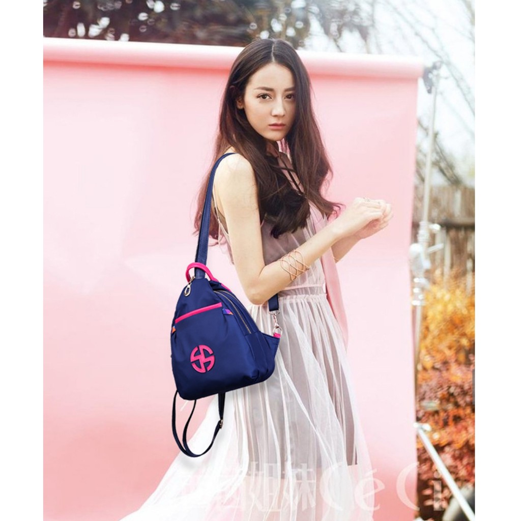 Tas ransel wanita / tas cewek / tas mini (Biru navy)