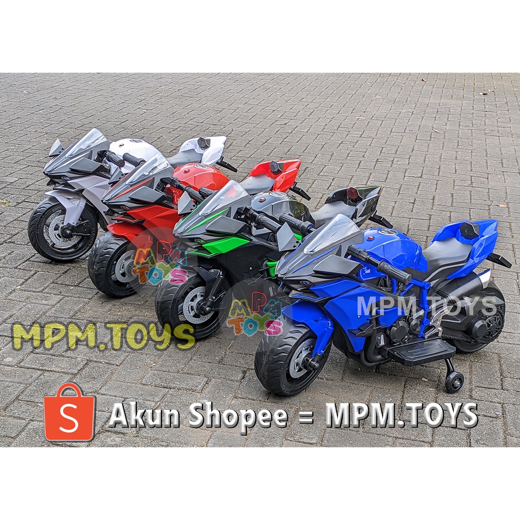 Motor Aki Ninja H2R Motoran Aki Anak ORIGINAL GP Anak Ban Karet Ninja