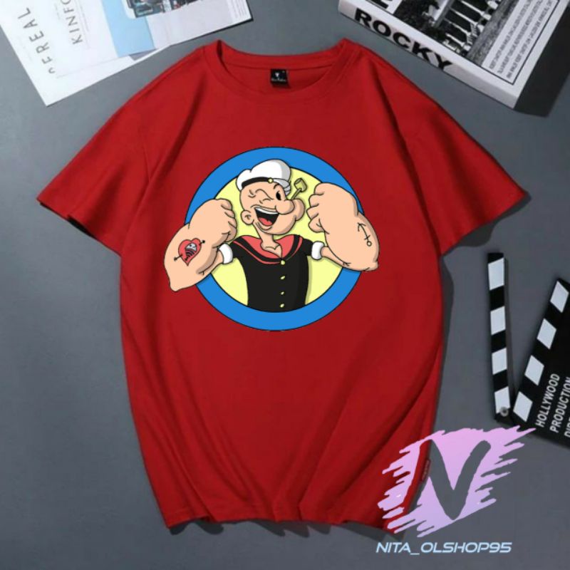 kaos anak Popeye sipelaut baju kaos anak dan dewasa kartun POPEYE