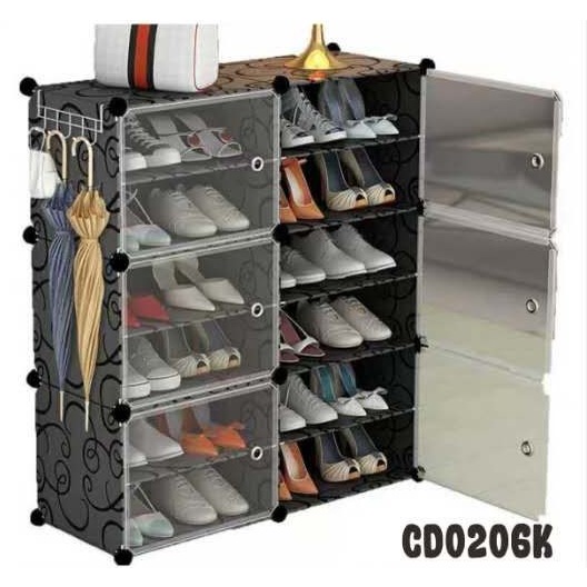 COD Rak sepatu 2 baris 6 slot 2-row 6-layer Rak Sepatu Anti Debu 6 Layer Tebal Shoe Rack Portable Serbaguna Kotak Sepatu Portable Rak Sepatu Anti Debu 6 Layer Tebal Shoe Rack Portable Serbaguna Kotak Sepatu Portable