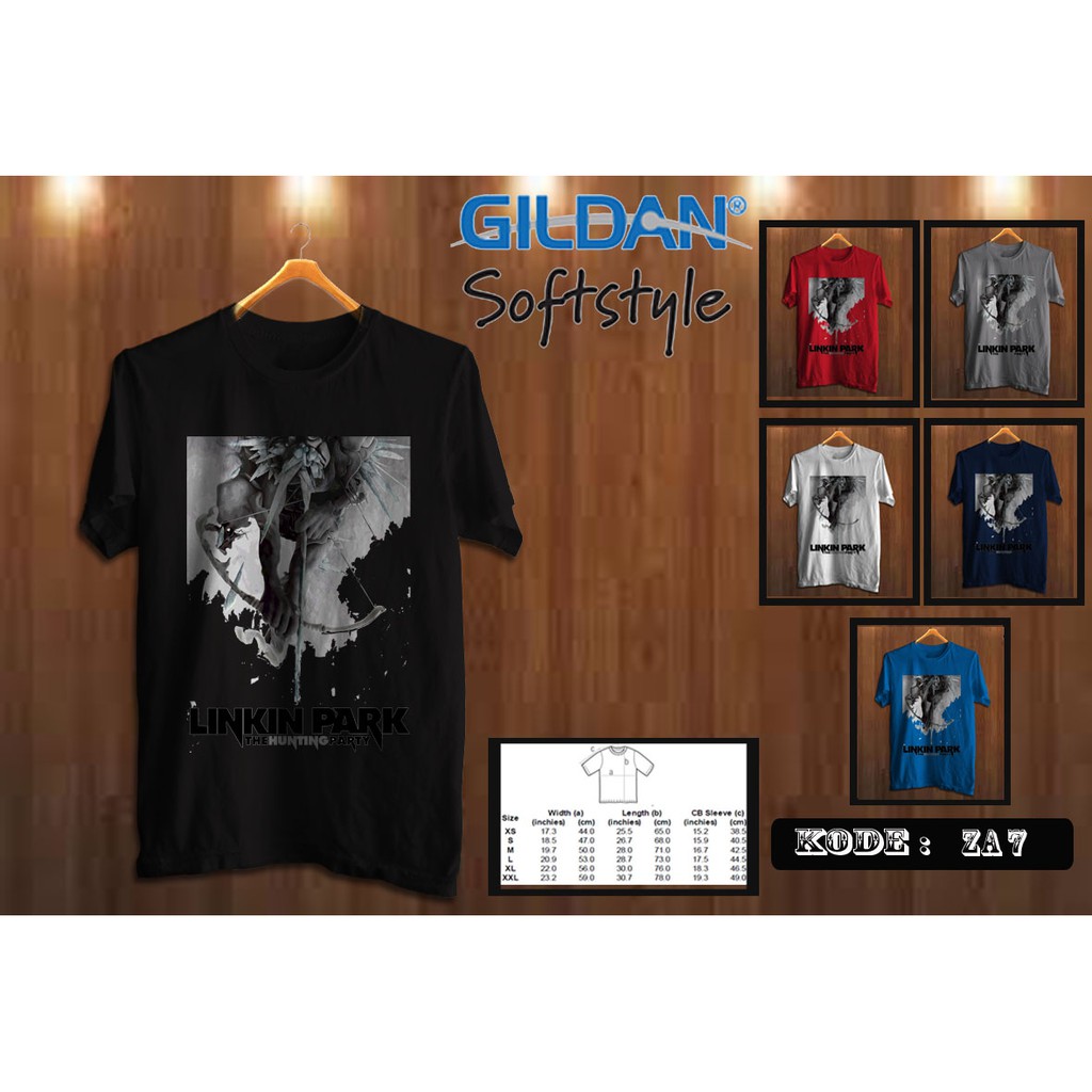 kaos linkin park original gildan za7