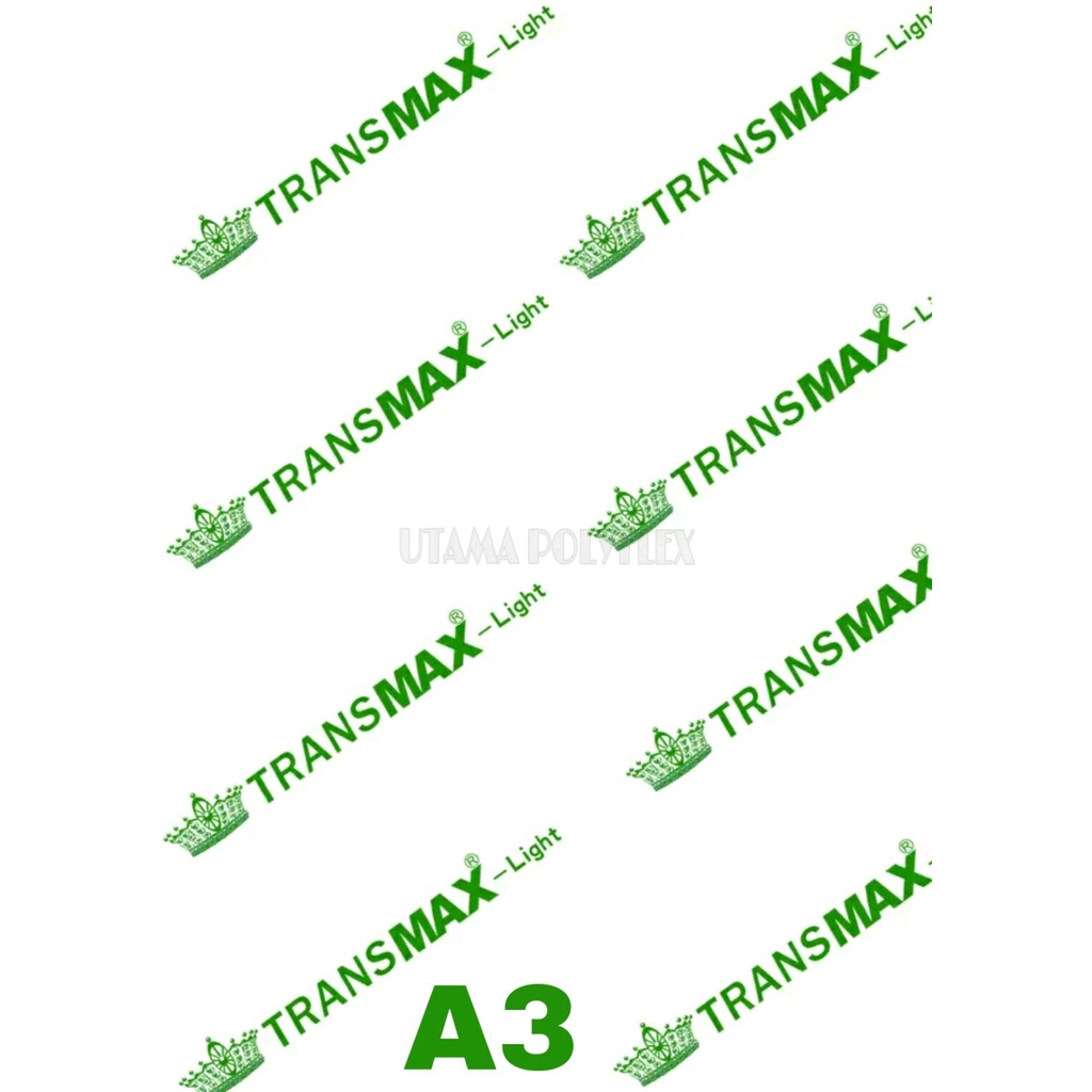 

Transfer Paper Transmax Light A3 USA / Kertas Sablon Kaos