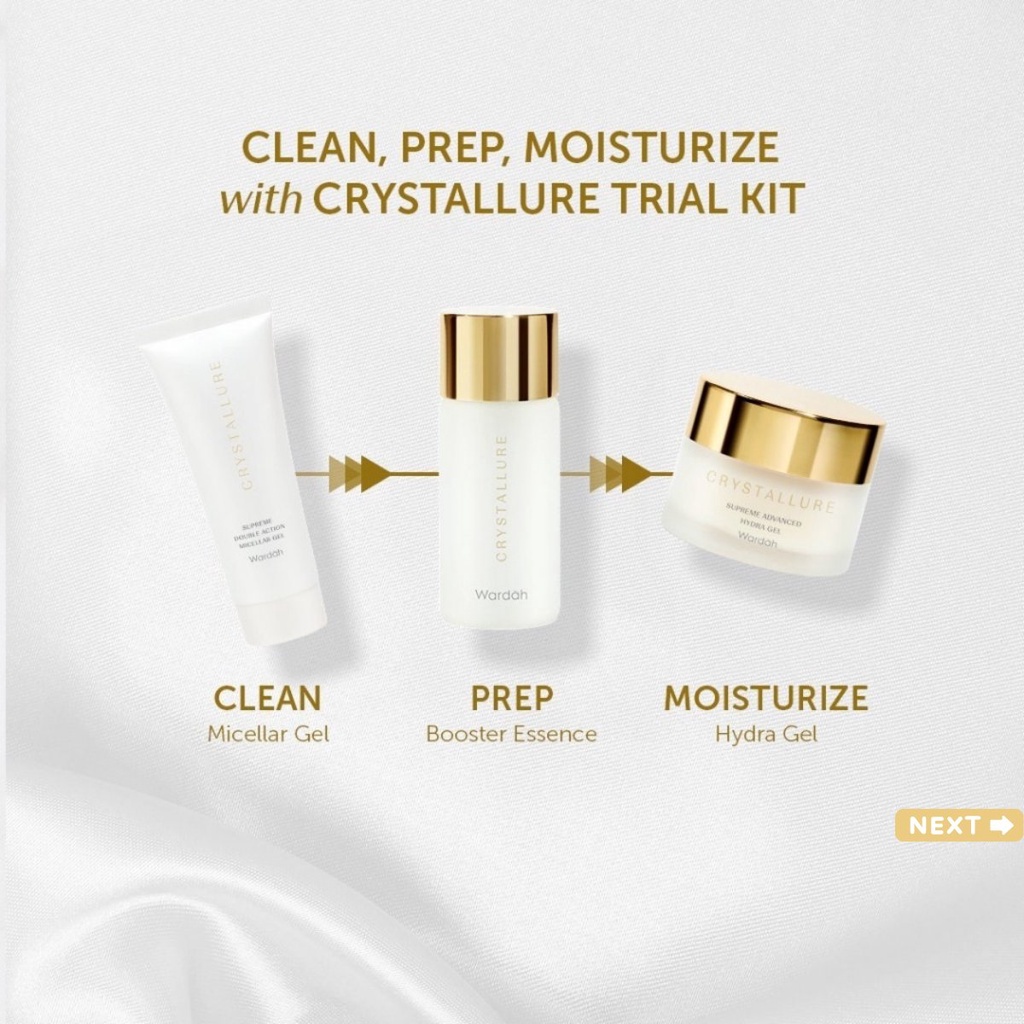 Crystallure by Wardah - Essential Skincare Routine | Paket Skin Care Mini Box