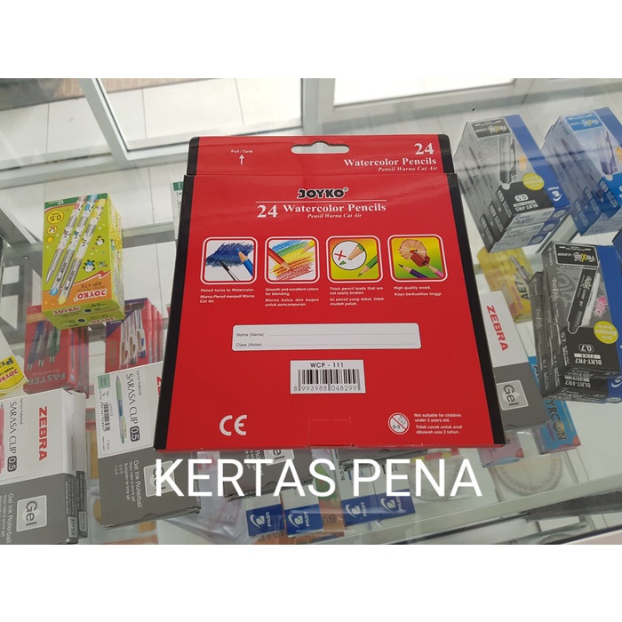 

WARNAPENSIL- PENSIL WARNA JOYKO / WATER COLOR PENCIL / 24 WARNA / WCP-111 -PENSIL WARNA