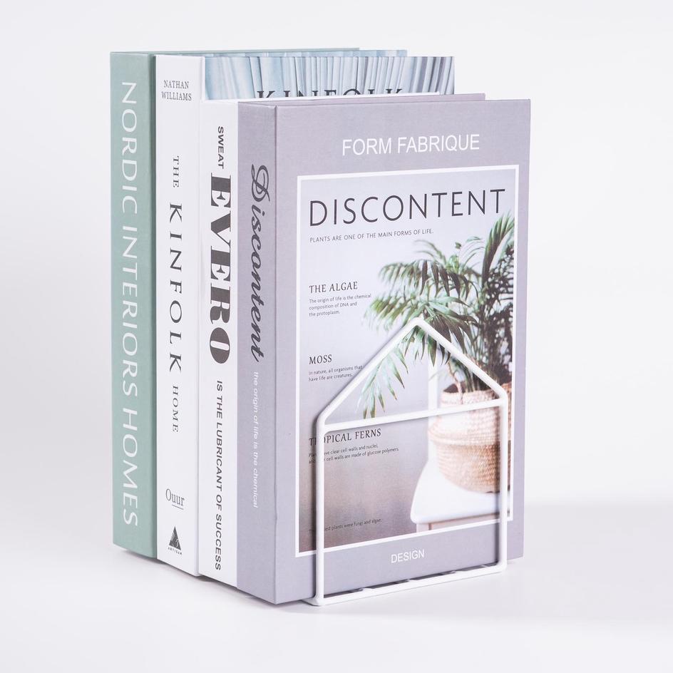 

Big Sale - Verturewire Pembatas Buku Besi Model Rumah 1 Pcs / House Bookshelf