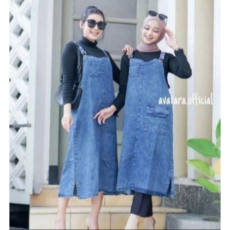 overal fala/ ootd hijab / baju wanita/ gamis