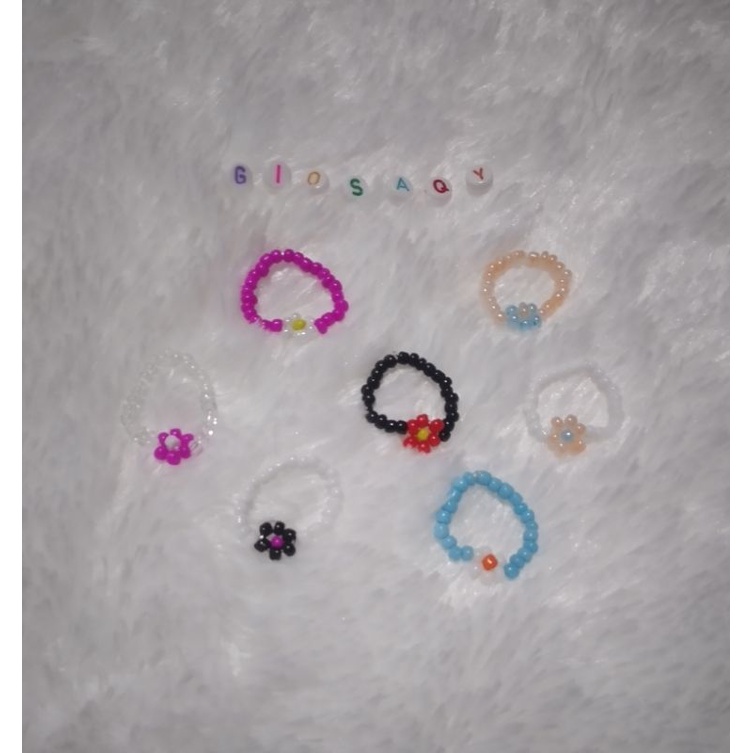 cincin manik/cincin bunga daisy/cincin korea/cincin beads(minimal order 5rb boleh di mix produk lain)