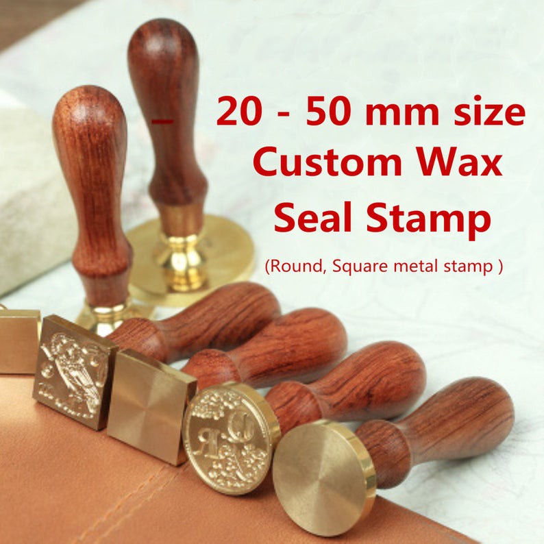 

CS Wax Seal Stamp 20 - 50 mm Custom wax stamp personalized wedding sealing wax custom wax seal stamp