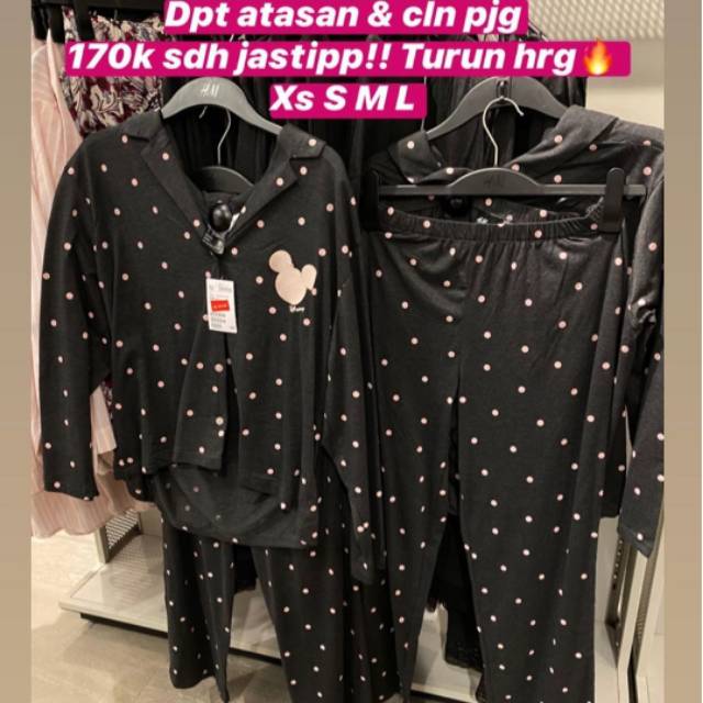Pajamas hnm /piyama hnm sale mickey / disney