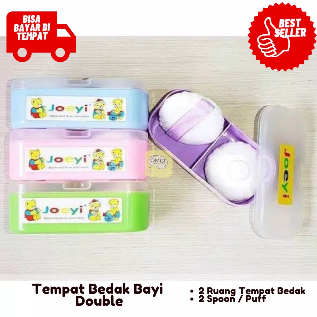 Tempat Bedak DOUBLE plus PUFF