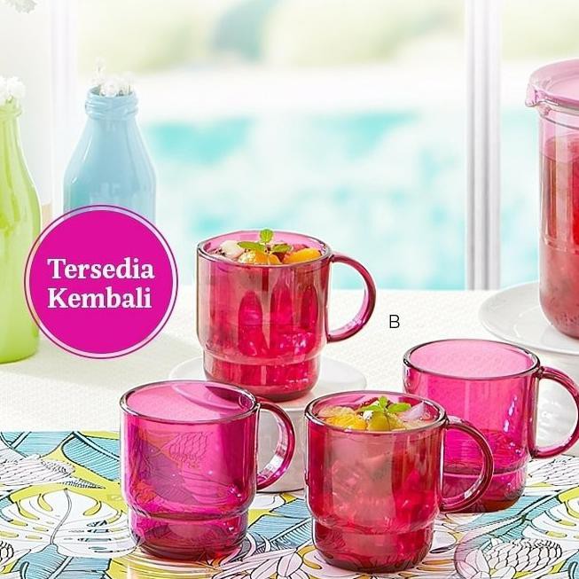 Tupperware Clear Mug 4 pcs