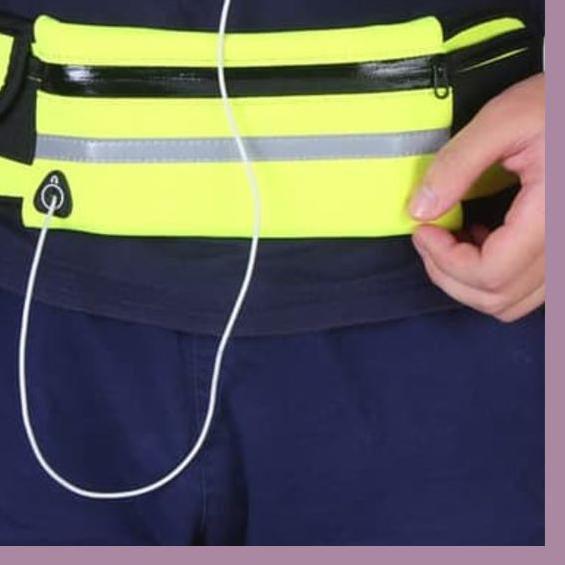 ☏ Tas Pinggang Lari ADA TEMPAT BOTOL AIR Tas Jogging Tas Lari Belt Lari Running Belt Tas Olahraga ♦