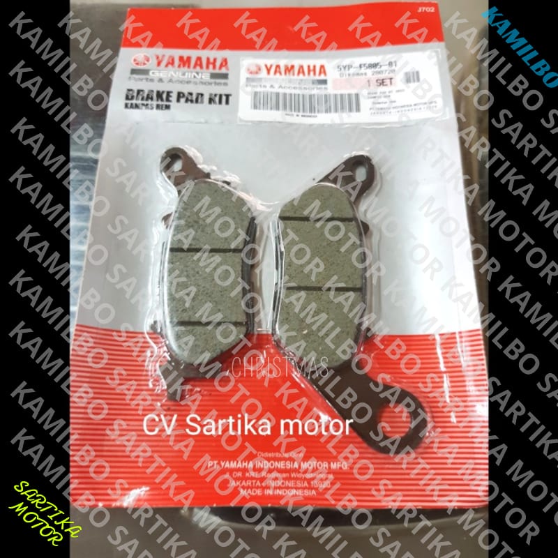 (100% Ori ) kampas rem depan jupiter mx 5YP-F5805-01 Pasti bagus