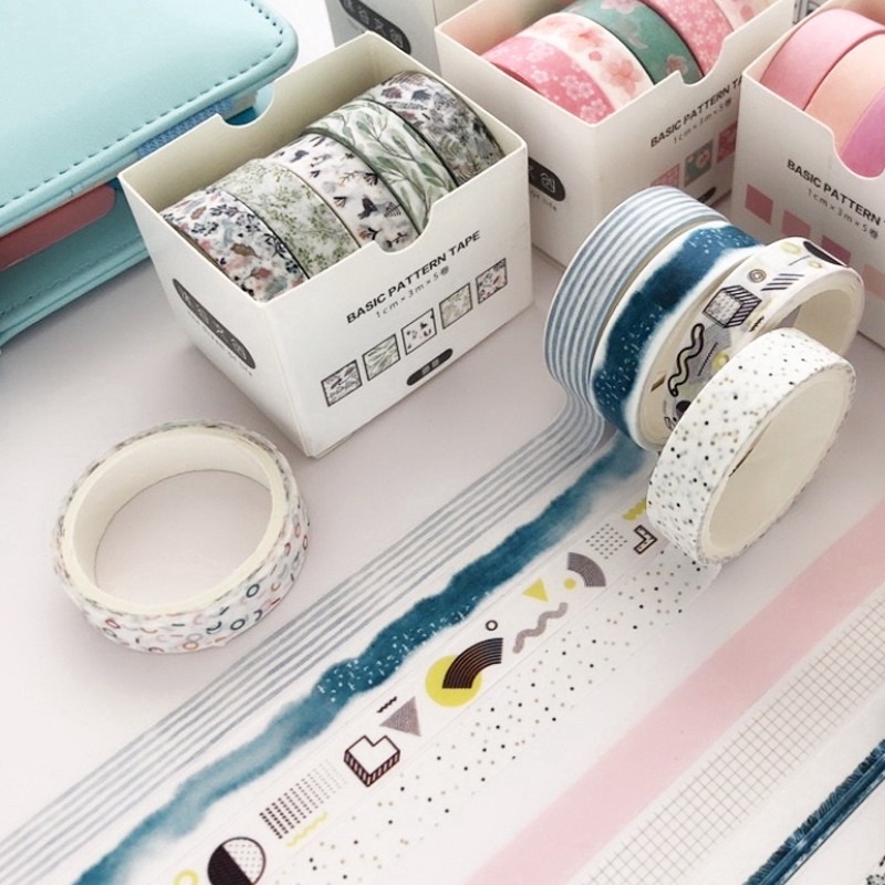 

1 Pcs / Set Tape / Selotip Washi Gaya Jepang Warna Pink untuk Dekorasi