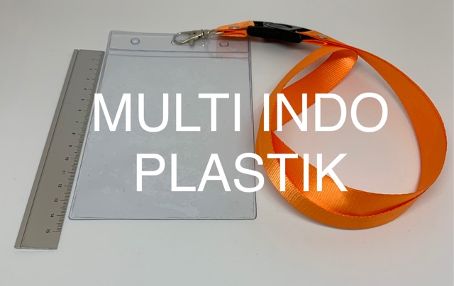 Tali id card orange/tali panitia 2 cm/tali lanyard/plastik id card/kantong nametag/paket panitia set