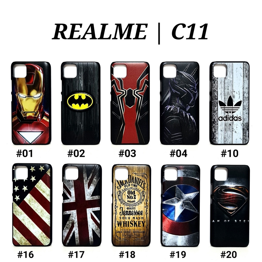 REALME X K3 C1 C2 C3 C11 3 3 PRO 5 5I 5S 5 PRO 6 PRO 6 NARZO - MAN HARD CASE Marvel Super Hero