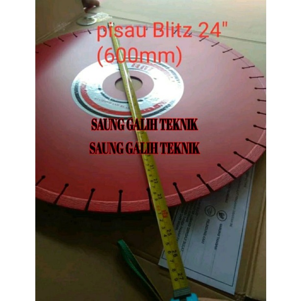 Blitz Diamond Cutting Wheel BLITZ 24 Inch concrete red